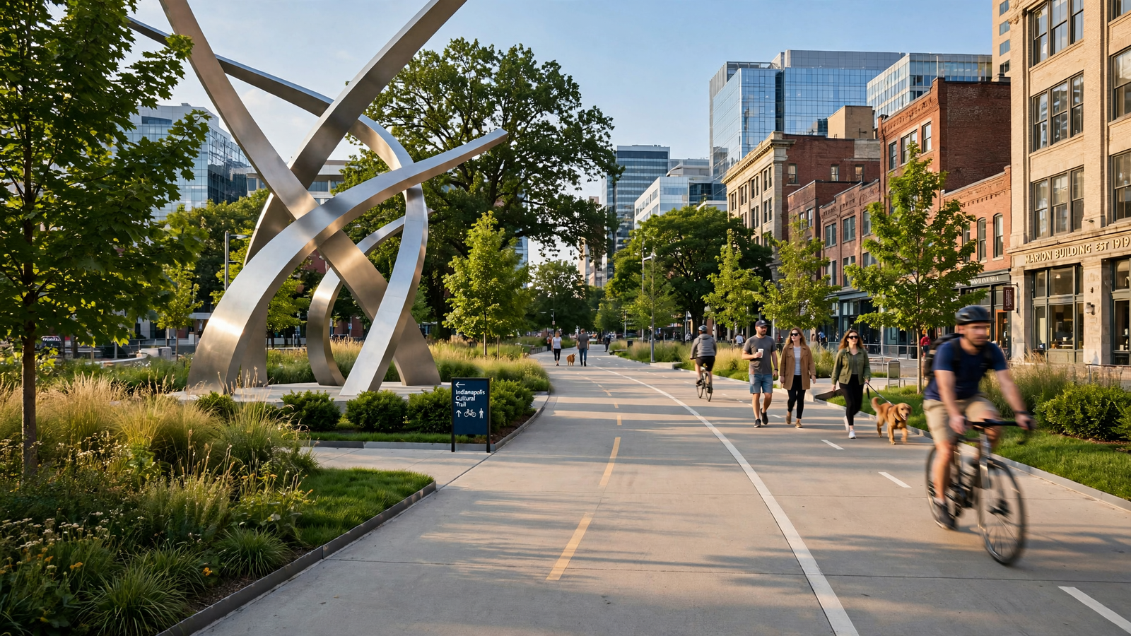 Indianapolis Turned Eight Miles of City Streets Into a Cultural Trail